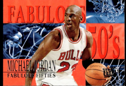 1995-96 Fleer Ultra Basketball Fabulous 50s Michael Jordan 