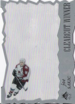 1997-1998 Upper Deck SP Joe Sakic Clearcut Winners