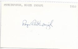 1913-21  Index Card Roger Peckinpaugh auto 6/5/25