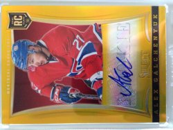 2013/14 Panini Select Alex Galchenyuk auto rc Gold parallel #298