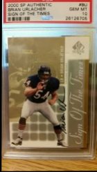 2000 Upper Deck Sp authentic  Brian urlacher sign of the times rookie auto