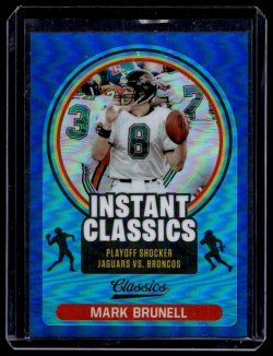 2021 Panini Classics Instant Classics Blue Mark Brunell