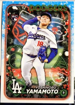 2024 Topps Holiday Mega Baseball Yoshinobu Yamamoto Rookie