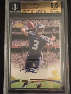 2012 Topps Topps Prime Rookie Autographs Gold #78 Russell Wilson