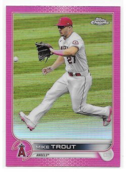 2022 Topps Topps Chrome Pink Refractors Mike Trout