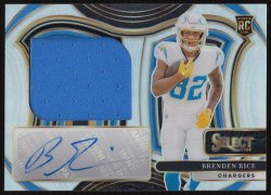 2024  Select Jumbo Rookie Signature Swatches Prizm Brenden Rice