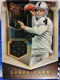 2014 Panini Select Derek Carr Rookies Jersey 