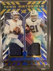 2021 Panini xr team materials dak and zeke