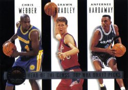 1993-94 Skybox Premium Head of the Class Webber / Bradley / Hardaway / Mashburn / Rider / Cheaney Front #ed 11863/15000 