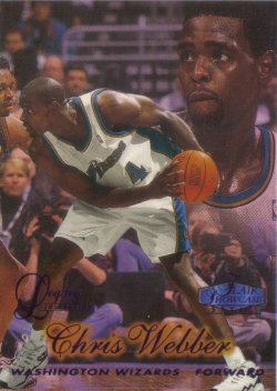1997-98 Fleer Flair Showcase Masterpieces Row 2 Chris Webber #ed 1/1