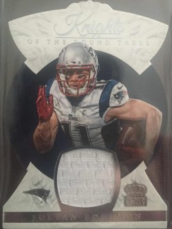 2015 Panini Crown Royale Julian Edelman Knights of the Round Table Relic 103/299