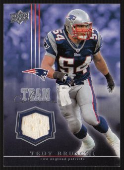 2008 Upper Deck Team Colors Jerseys Tedy Bruschi