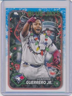    Vladimir Guerrero Jr. 2024 Topps Holiday Photo Variations (lights necklace)