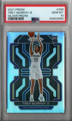 2021-22 Panini Prizm Prizms Silver Trey Murphy III