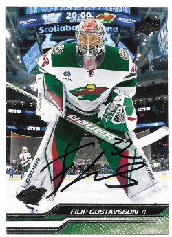 2023-24 Upper Deck  TTM Filip Gustavsson 3/27/26
