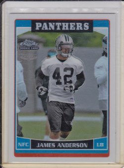    James Anderson 2006 Topps Chrome Refractor RC