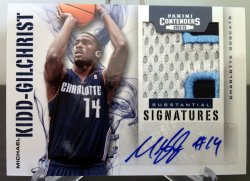 2012 Panini Contenders Statistical Contenders Prime Auto Michael Kidd-Gilchrist RC