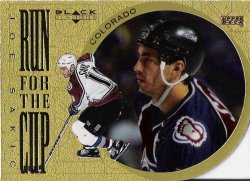 1996-1997 Upper Deck Black Diamond Joe Sakic Run for the Cup