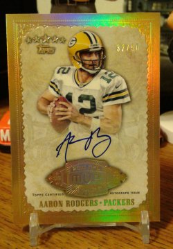 Aaron Rodgers Green Bay Packers Patch Gold Cracked Ice 