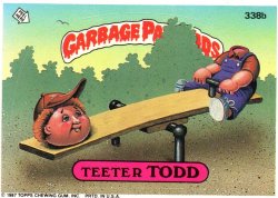 1987 Topps Garbage Pail Kids Teeter Todd
