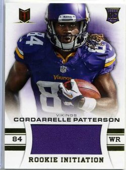 2013 Panini Momentum Rookie Initiation Materials Cordarrelle Patterson