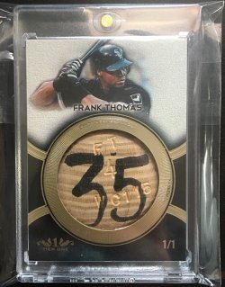 2018 Topps Tier One Frank Thomas Bat Knob (Worth)