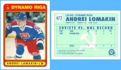1990-91 O-Pee-Chee  Andrei Lomakin