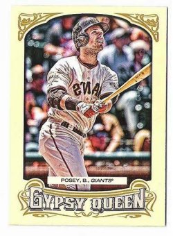 2014 Topps Gypsy Queen Buster Posey Reverse Negative