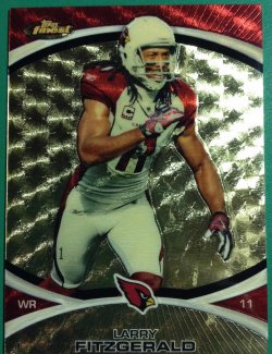 2010 Topps Finest Larry Fitzgerald Superfractor