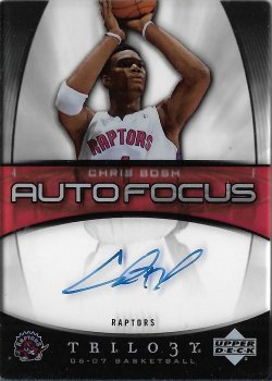 2006-07 Upper Deck Trilogy Auto Focus Chris Bosh