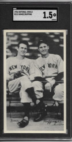 1936  National Chicle 1936 R313 Gomez/Ruffing