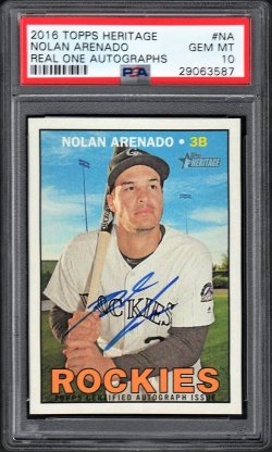 Nolan Arenado アレナド MLB topps サインカード 受注生産対応 ar