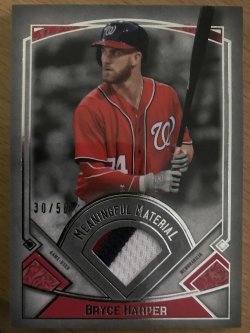 2017 Topps Museum Collection Meaningful Material Bryce Harper Nationals