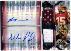 2011 Bowman Sterling Leonard Hankerson / Niles Paul Pulsar Refractors Dual Jersey Auto