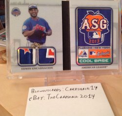 2014 Topps Triple Threads Edwin Encarnacion All-Star Game Patch Booklet 1/1
