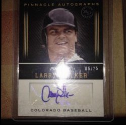 2013 Panini Pinnacle larry walker Artists proof