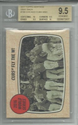 2017 Topps Heritage Gray Back Chicago Cubs