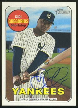 2018 Topps Heritage Real One Autographs Didi Gregorius
