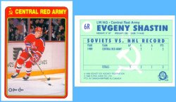 1990-91 O-Pee-Chee Central Red Army Insert Evgeny Shastin