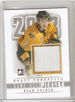 2013 In The Game Draft Prospects Ryan Pulock Jersey Silver