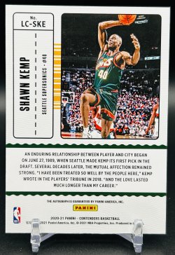 2020-21 Panini Contenders Shawn Kemp