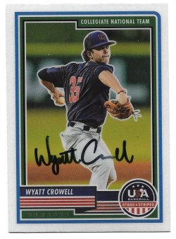 2023 Panini USA TTM Wyatt Crowell 5/10/25