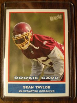 2004 Fleer Skybox Limited Sean Taylor Die Cut Rookie Black Border