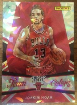 2013 Panini National Convention Wrapper Redemption Joakim Noah Team Colors Cracked Ice /25