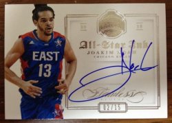 2013 Panini Flawless Joakim Noah All Star Ink Auto /15