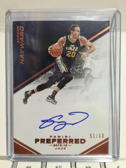 2016 Panini Preferred Gordon Hayward Autographs