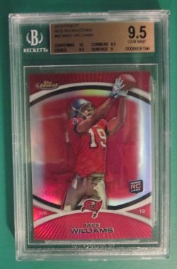 2010 Topps Finest Mike Williams Red Refractor