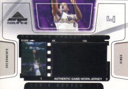 2001-02 Fleer Marquee Feature Presentation Film/Jerseys Chris Webber #ed 224/250