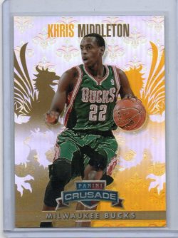 2013 Panini Crusdae Kris Middleton Crusade Gold