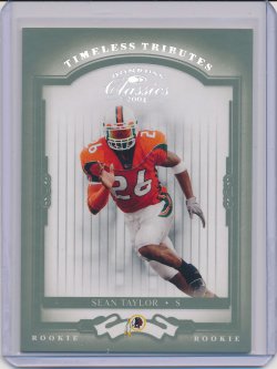    Sean Taylor 2004 Donruss Classics Timeless Tributes Green RC /50